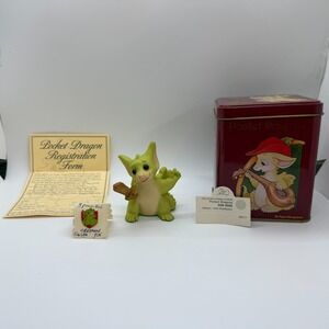 Pocket Dragons Our Hero 1997 Collectors Club Joining Piece Complete Tin Set